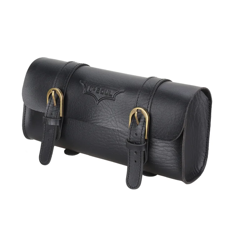 Motorcycle Storage Bag Pu Leather Bike Handlebar Tool - Temu