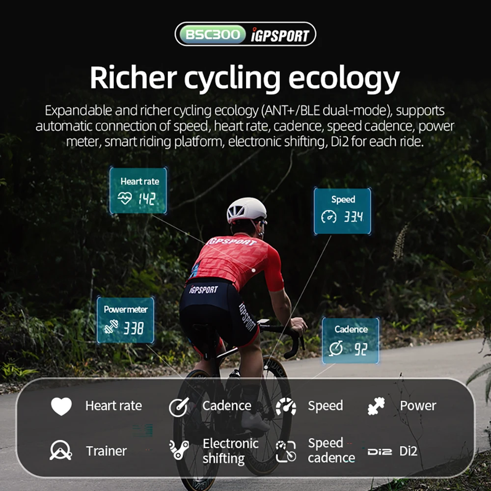 iGPSPORT BSC300 GPS Bike Computer 5