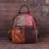 Summer Patchwork Women Backpacks Pu Leather Chinese Style Backpacks Ladies Vintage Luxury Backpack Bags Designer 2024 New 4