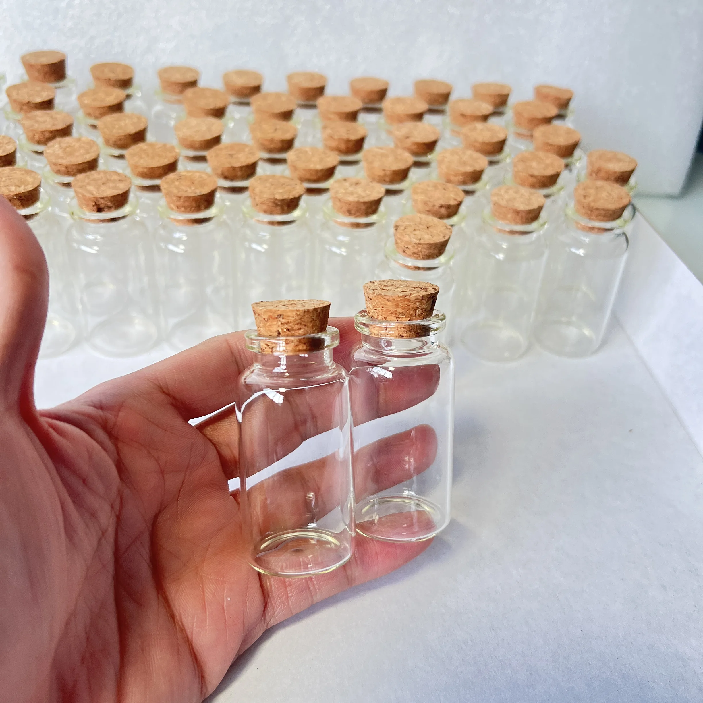 15/36/70 Pcs 30x60mm 25ml Glass Bottles Cork Stopper Tiny Test Tube Jars Mini Containers DIY Wedding Favors Wishing Bottles 3
