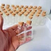 15/36/70 Pcs 30x60mm 25ml Glass Bottles Cork Stopper Tiny Test Tube Jars Mini Containers DIY Wedding Favors Wishing Bottles 3