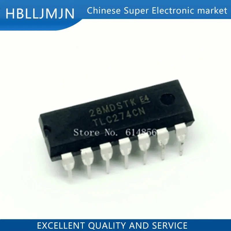 Produktbild von 5x TLC274CN – CMOS Operationsverstärker, DIP-14, Für Analoge Schaltungen, Elektronische Bauteile – ICexpert Qualität
