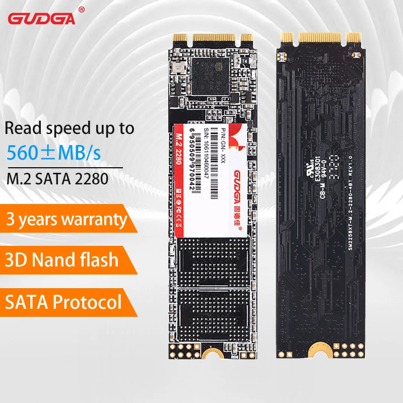 ssd drive 500gb internal GUDGA M.2 NGFF SATA ssd m2 ssd 1tb 2tb 256GB 512GB ssd sata Internal Hard Drives Disk Solid States HDD For Desktop PC Laptop best internal ssd