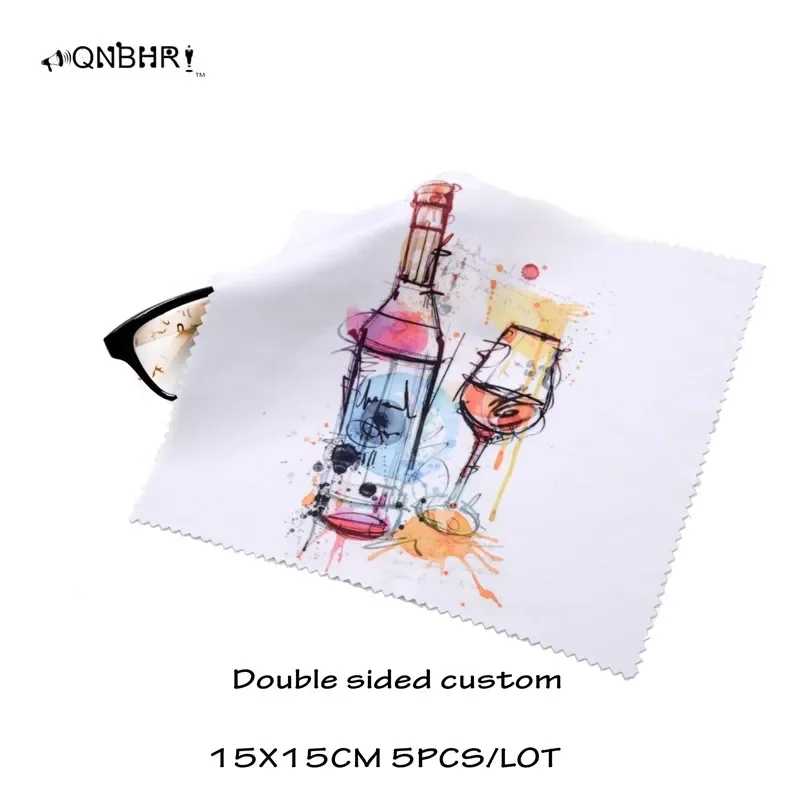 15*15cm Custom Glasses Cleaning Cloth Phone Wipes Anime Printing
