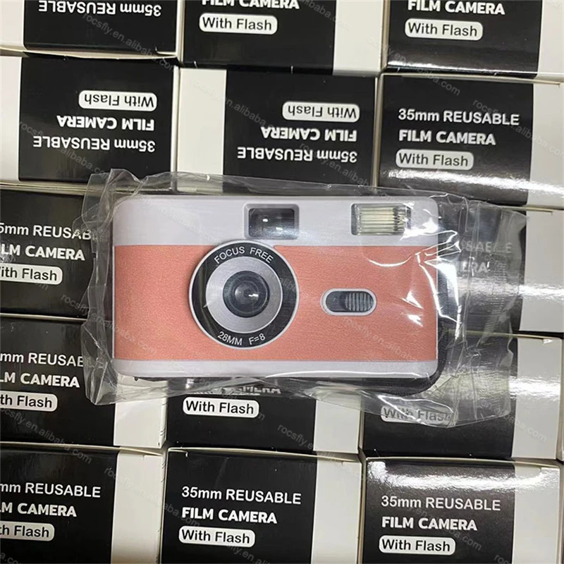 Reusable Film Camera 35mm with Flash, Non Disposable Camara Vintage Retro Film Cameras