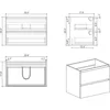 30 Inch Bathroom Vanity with Sink with Overflow, Large Storage Wall Mounted Floating, Basin Minimalist Bathroom Sink Cabinet 2