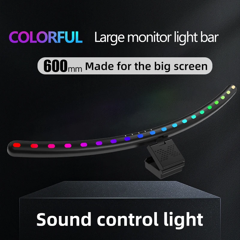 USB 야간 조명 모니터 라이트 바 LED 스크린 디스플레이 걸이형 RGB 타이머 조광 설정 게이머룸 장식 테이블 데스크 램프