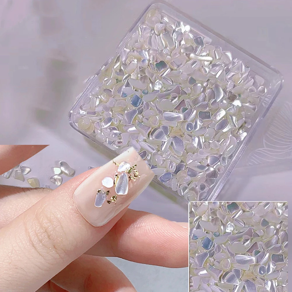 20g Nail Art Rhinestones Ore Gold Nail Gems Stone 3D Nail Art Decoration  Charms Broken Slice Nail Accessories Parts