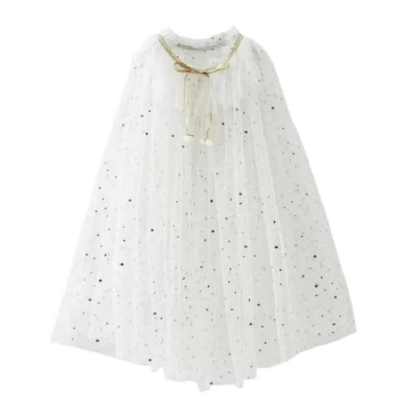 Princess Glitter Multicolor Sequins Shawl Shiny Girl Fairy Cape Cloak Fairy Cape Christmas Costume Party Halloween Kids Clothes kids shawl