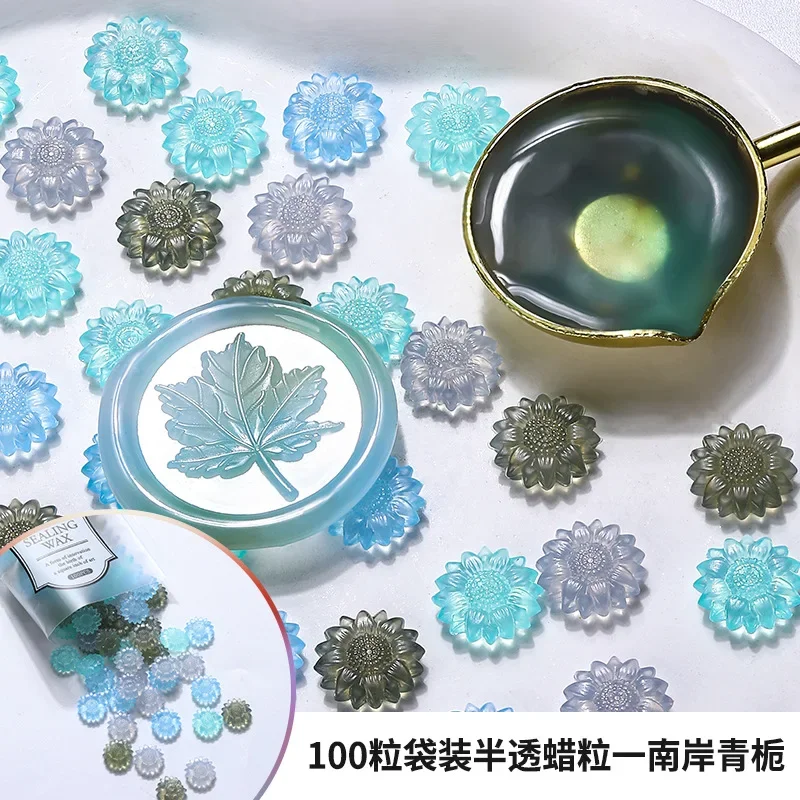 Semi Translucent Wax Beads Sticks for Wedding Seals Handicrafts