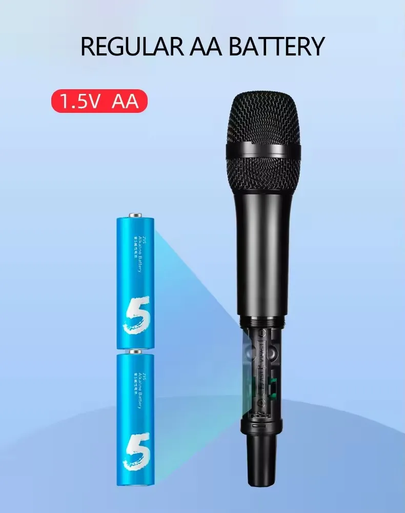 GAW-N23 가정용 범용 무선 마이크, 블루투스 리시버 오디오 사운드 카드, 노래 무대 전문 마이크