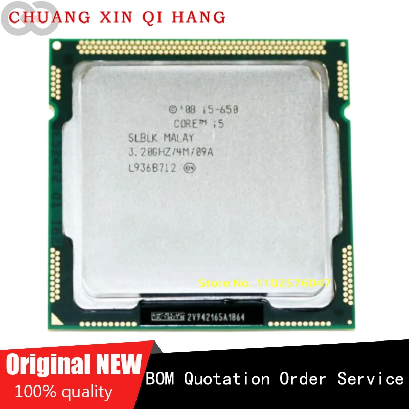 Per I5-650 3.2 Ghz 4Mb Di Cache Socket Lga1156 32Nm 73W Cpu Desktop I5 650 Processore