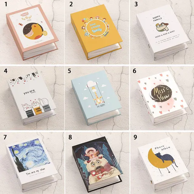 Livre commémoratif de rappel mignon, collection d'albums, album photo 4R, dessin animé, bon moment, cadeau, 100 pièces 6