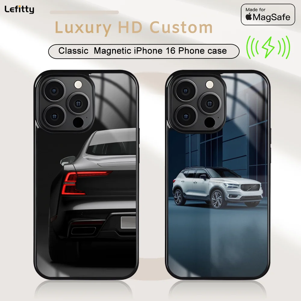 Classic Luxury Magnetic Phone Case with Magsafe Wireless Charging Compatibility