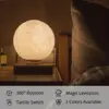 Levitating Moon Lamp, Magnetic Floating Moon Lamp Spinning Luna Night Light with 3 Color Modes, for Home Office Desk Decor, 4