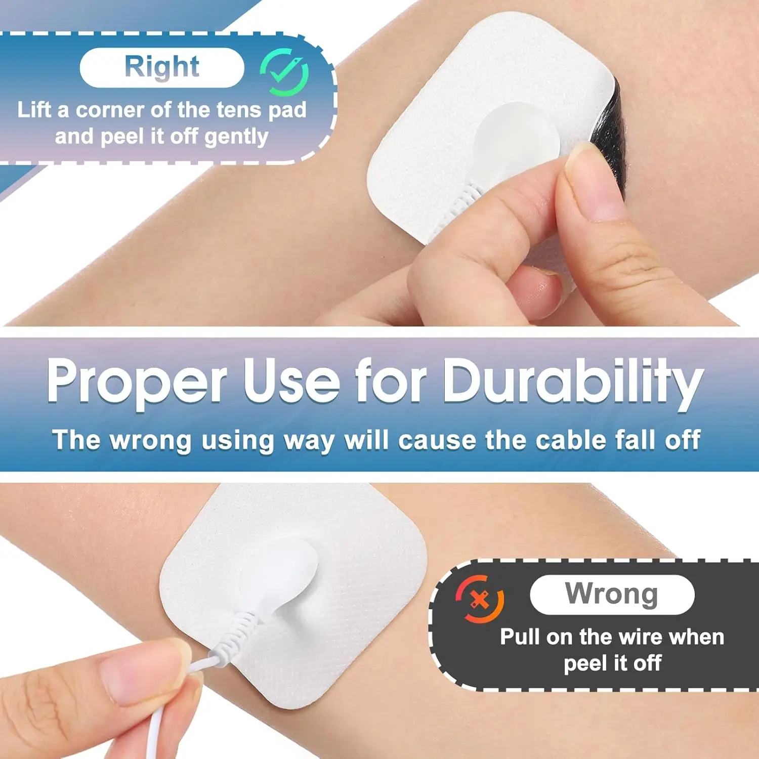 50/10PCS EMS Muscle Stimulator Replacement Massage Patch Self-Adhesive Electrode Pad For Tens Acupuncture Physiotherapy Machine