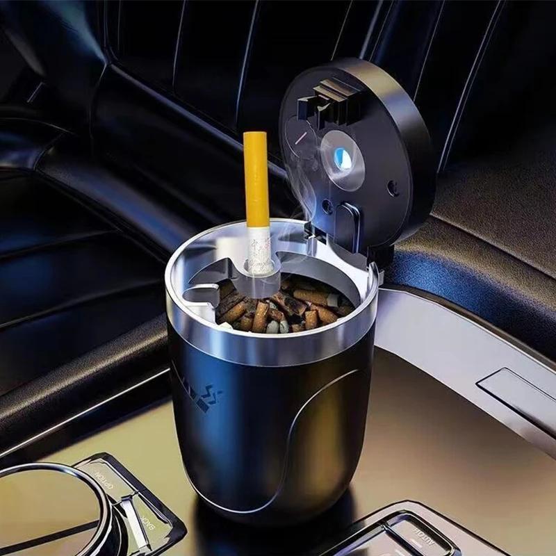 Car Ashtray Auto interior accessories multifunctional car ashtray LED For Land Rover Discovery X79 X99 Evoque Freelander SVR RANGE ROVER LR2