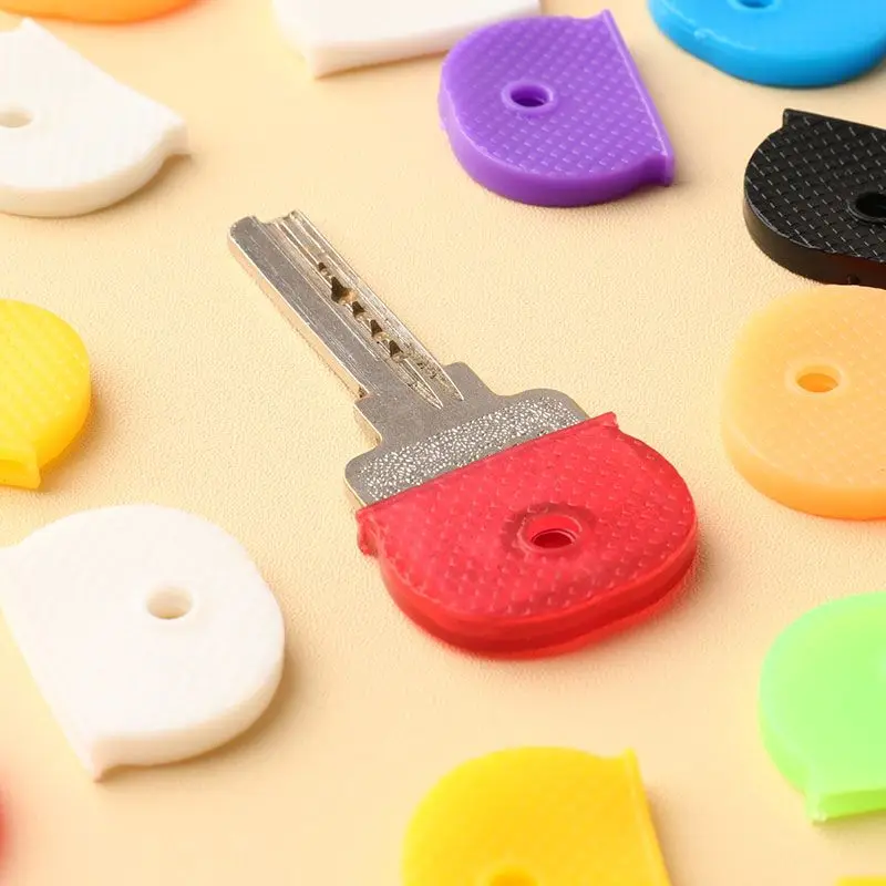 Bright Colors Hollow Silicone Key Cap Covers Topper Key Holder Keyring Rings Case Bag Organizer Wallets 1-32pcs key organizer key case key holder key purse