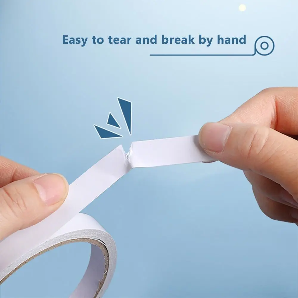 전문 강한 점도 양면 테이프 흰색 초박형 접착 테이프 강한 테이프 스티커 학교/가정/사무실
