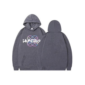 2025Winter Korean and Japanese Style Loose Drop Shoulder Casual Style Simple Commuting Style Autumn Winter Hooded Sweatshirt 4