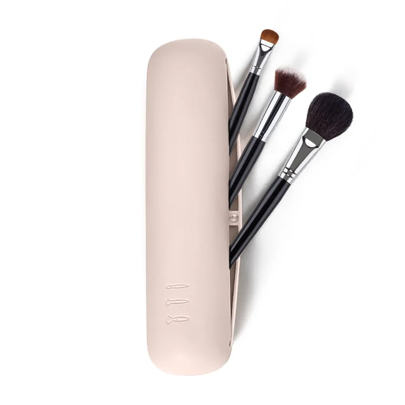

Silicone Makeup Brush Storage Bag Waterproof Makeup Brush Travel Holder Magnetic Portable Cosmetic Bag Multipurpose