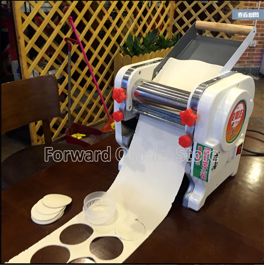 110V 220V Commercial 200mm Roller Width Noodle Maker Dough Roller Presser Machine Electric Commercial Fresh Pasta Noodle Maker