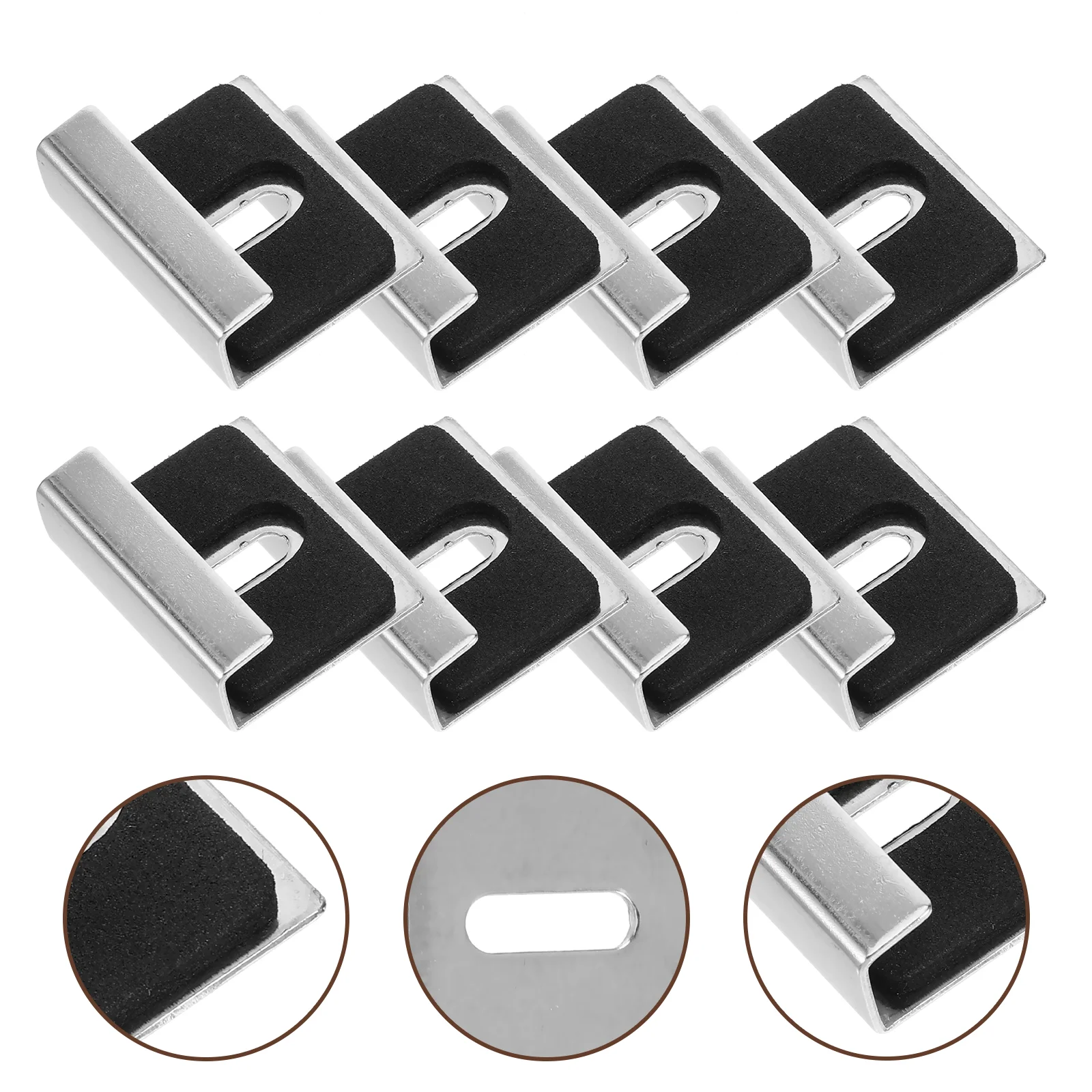 

8pcs Mirror Clips Mirror Hanger Glass Holder Clips Heavy Glass Retainer Clips