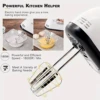 saengQ Handheld electric egg beater, household automatic mixer, egg white and cream beater, mini 7-speed white 2