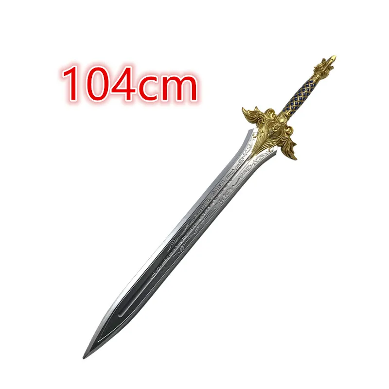 104cm Big Sword Sheep Head King Sword Beast Gold Lion Sword Game Movie Weapon Cosplay Sword Safety PU Gift Toy 5