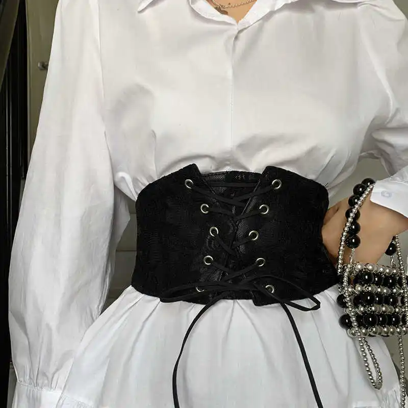 Waist belt women's retro decorative versatile matching dress waist cinch womens dress belt