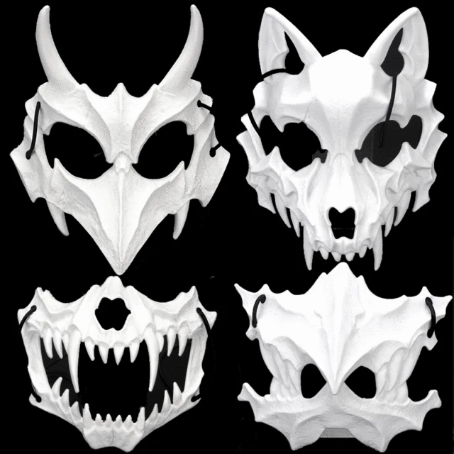 2023 Skull Mask Bone Mask Dress-Up Costumes for Halloween Party Mask Helmet