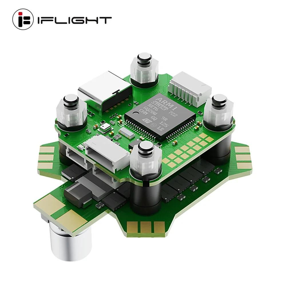 

IFlight BLITZ Mini F7 OSD Flight Controller W/ BLITZ E55S 4in1 ESC 2-6S / 5.8GHz 600mW Adjustable VTX for RC FPV Racing Drone