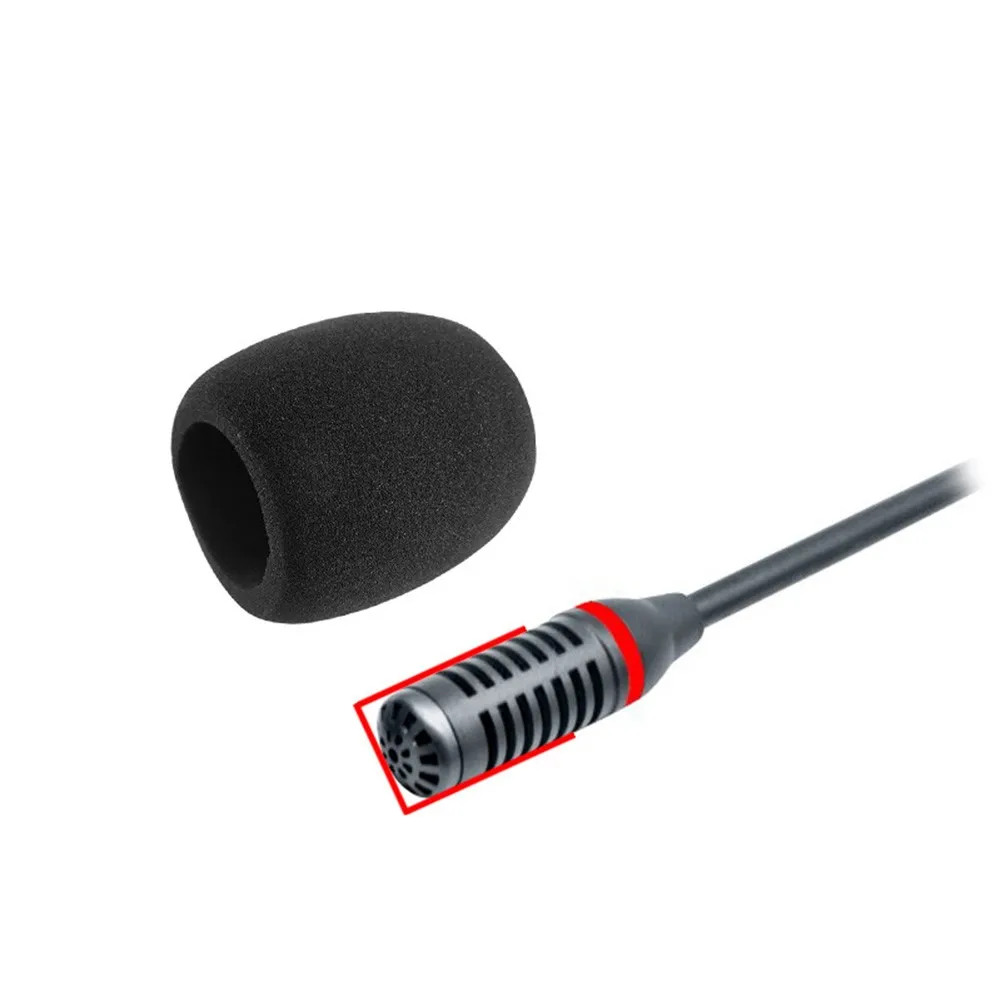 

5Pcs Headset Microphone Foam Windscreen Desktop Mic Windshield 0.7inch Diameter Thickened Breathable Handheld Cover Washable