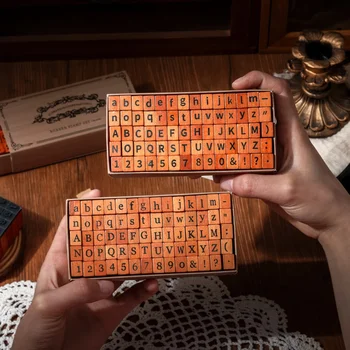 Wooden Letter Number Stamps 1
