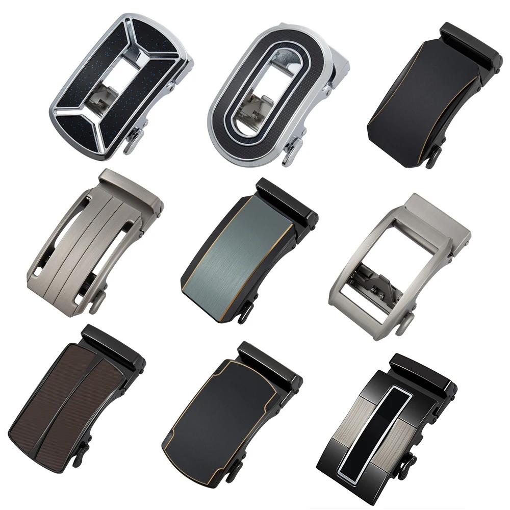 Alloy Belt Buckles 35mm Automatick Designer Buckle Heads Ratchet Accessories for Men
