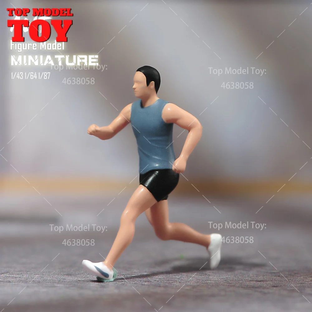 Miniatures 1/43 Fille En Running - Accessoires Scène Pour Voitures Jouets, Figurines Plastique Colorées