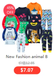 pajama sets cute	 Summer Sleeveless Animal Cartoon Children's Clothing Sets Boys and Girls Sets Kids Outfits Summer Boys Clothes Suits Boys Suits pajama sets cheap