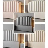 Solid Wood Modern Headboards for Bed Headboards Backrest Ultra-thin Simple Leather Bedside Soft Bag Bed Headboards for Bedroom G 3