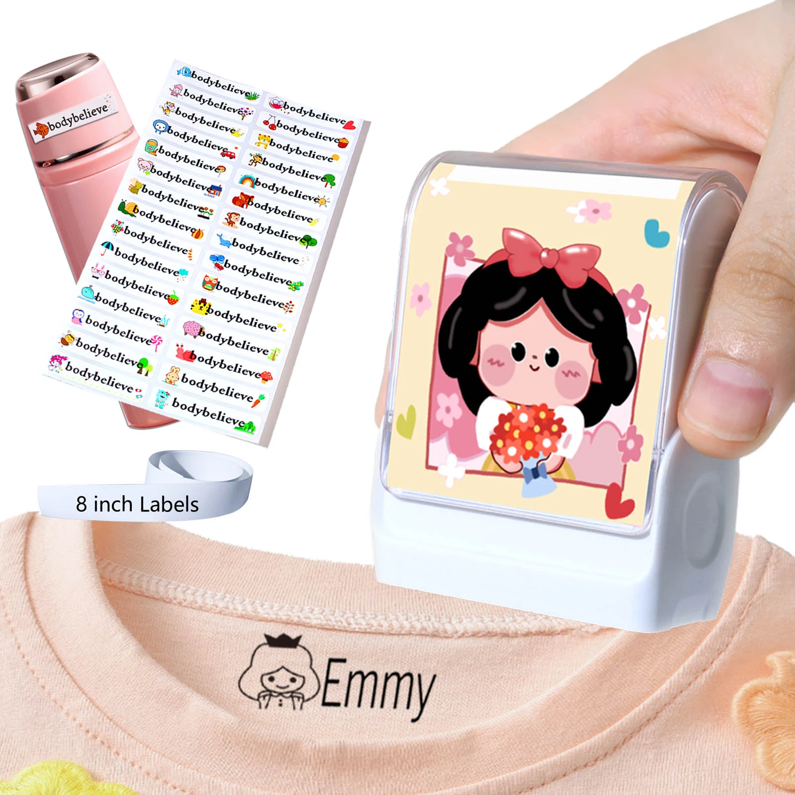 Diy Custom Name Stamp Children's Clothes For Kids Personalizeds