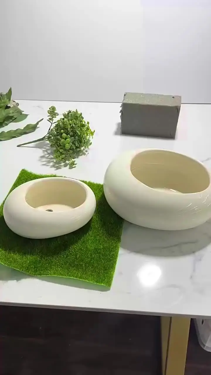 Operitacx Keramik Blumentopf Rechteckig – 19x14x6 Cm – Für Sukkulenten, Kräuter & Deko Im Wohnbereich