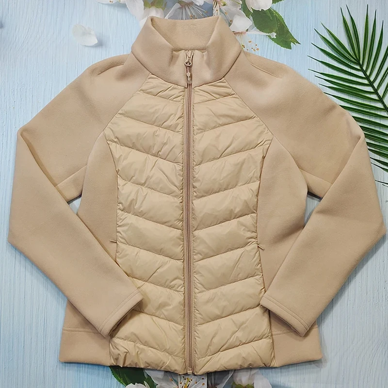 MXLLINA Autumn Winter Horse Riding Down Jackets Women Warm Thickened Velvet Equestrian Coat Zipper Long Sleeves Sport Tops 6