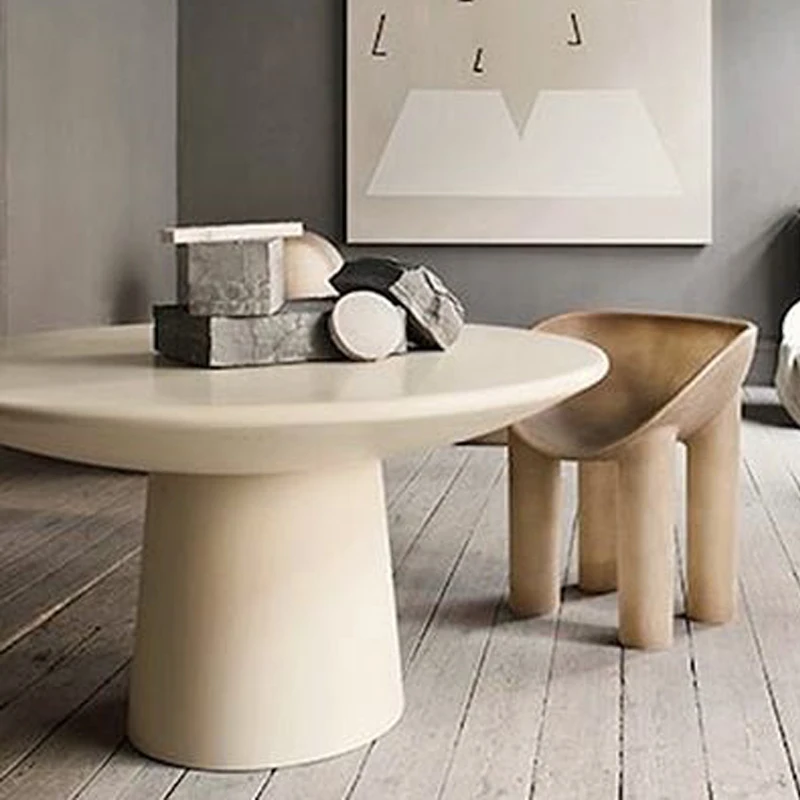 

Round table Nordic Nordic designer ins Italian Danish online celebrity elephant foot small apartment