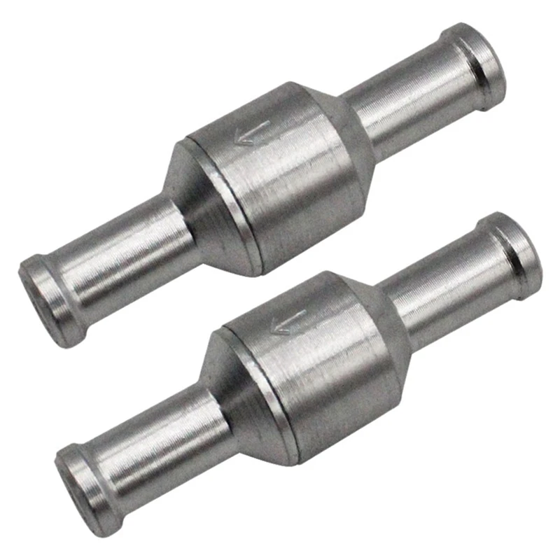 

3 Pcs 8Mm Check Valve Brake Servo Booster No Return Inline One Way Valve Non Return Valve Vacuum Hose Aluminum Valve