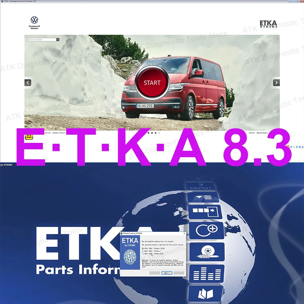 

Новейший каталог электронных запчастей ETK A 8,3 для группы транспортных средств до 2021 лет для многоязычных V/W + SE/AT + SKO/DA etka 8,3