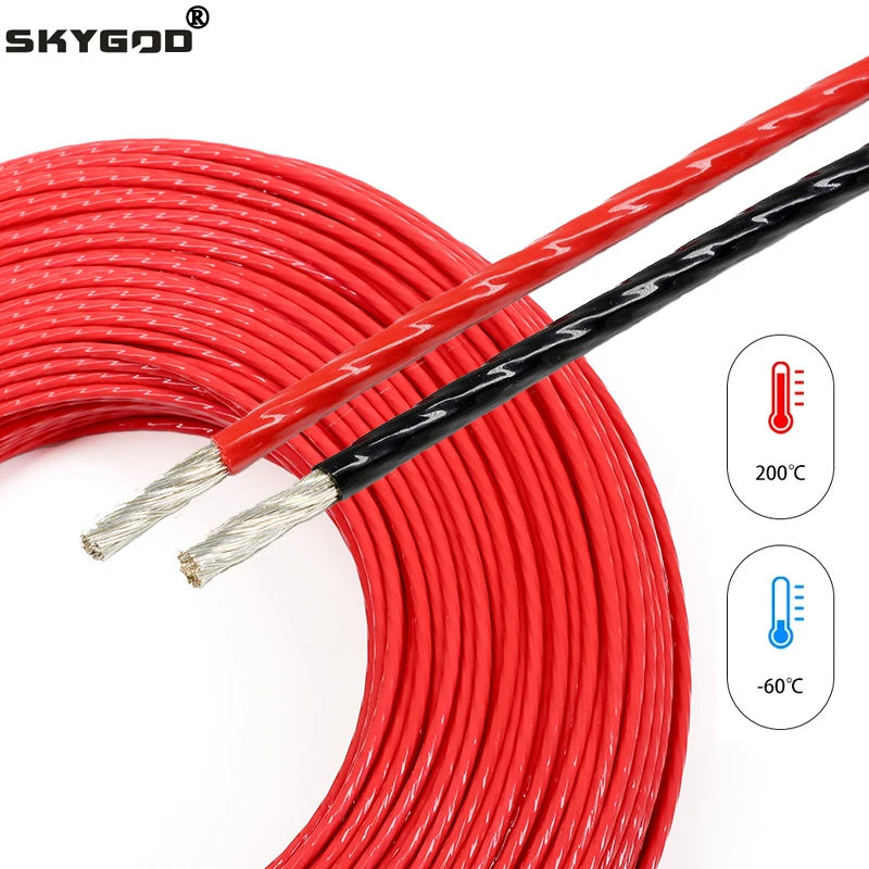 1~100mPTFESilverPlatedElectronicWireFEPInsulatedHighPurityOFCDIYAudioSpeakerHeadphoneHiFiSignalCopperCable