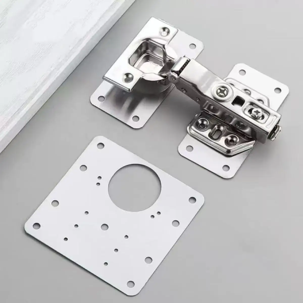 Cabinet Door Hinge Repair and Protection Plate