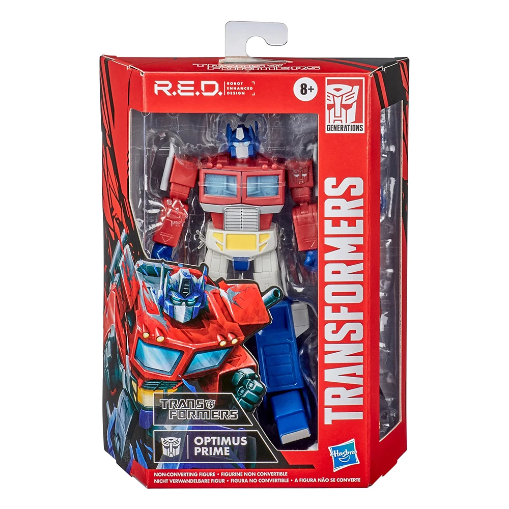 

Hasbro Transformers R.E.D. [Robot Enhanced Design] G1 Optimus Prime Original New Action Collectible Model Figure Toy Gifts E7845