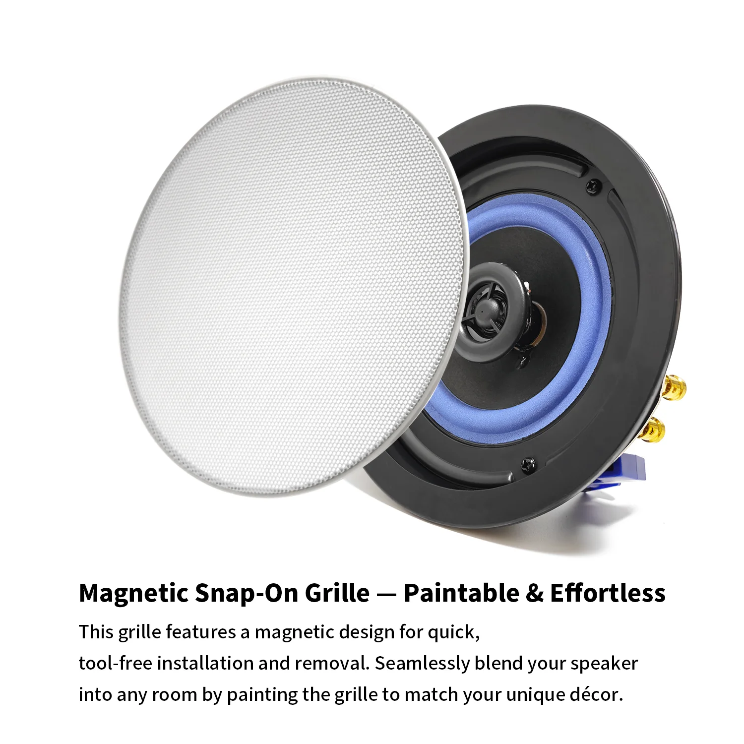 Muxeark 2pcs 4 Inch Home Audio 160w Ceiling Bluetooth Speaker Home Recessed Speaker System For Indoor Kitchen Bedroom Bathroom, Alina Gadgets