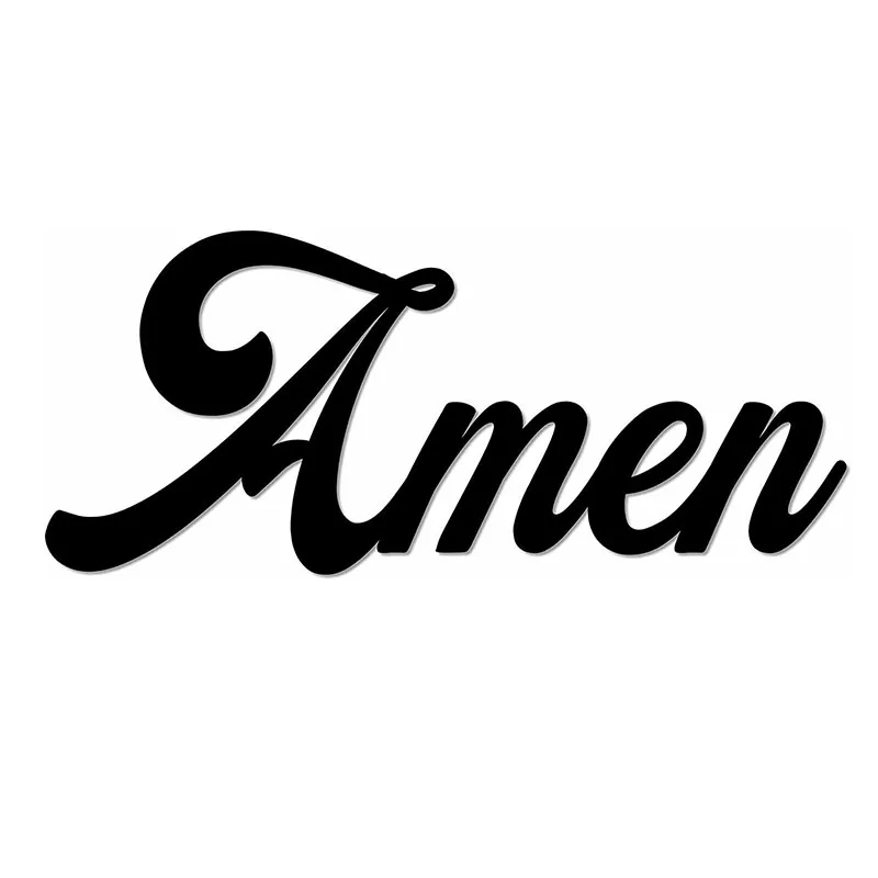 

Amen Metal Word Sign Wall Art Decor Decorative Accent Metal Art Wall Sign Home Decoration Metal Art Vintage Metal Plate Wall Art