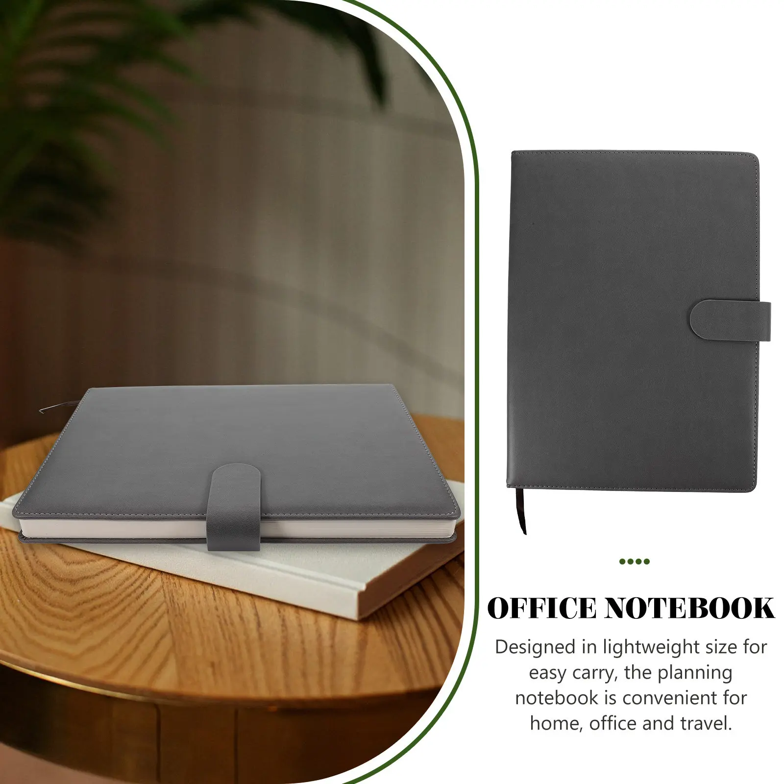 A4 일정 플래너 노트 PU 커버 줄지어진 종이 일일 계획 노트 휴대용 여행 사무실 일지 일정 작성 노트